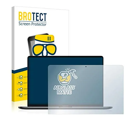 BROTECT Entspiegelungs Schutzglas für Apple MacBook Pro 13" 2019 Schutzfolie Panzer Folie Glas Matt [Extrem Kratzfest 9H, Anti-Reflex]