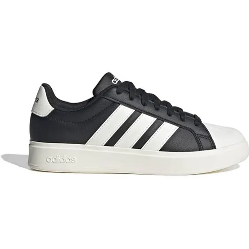adidas Sportswear STREETTALK Sneaker – Schwarze Sneakers im Superstar-Stil (Größe 40 EU) - Sportliche Sneakers in Größe 40, inspiriert vom klassischen adidas Superstar. Mit robustem Obermaterial und rutschfester Gummisohle für optimalen Tragekomfort.