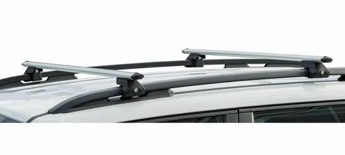 Alu Relingträger VDP CRV120 für Skoda Roomster ab 06 - Gepäckträger aus Aluminium, abschließbar und TÜV-geprüft, mit einer Tragfähigkeit von bis zu 90 kg. Ideal für Fahrzeuge mit offener Dachreling und sorgt für sicheren Halt.