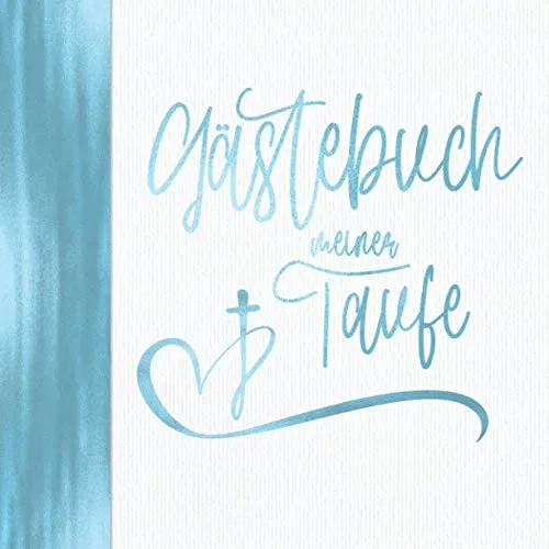 Gästebuch meiner Taufe: Vintage Blau für Jungen I Kirche Taube Fisch Kreuz I Geschenkidee und Dekoration zur Konfirmation für Jungs I Sprüche, Wünsche, Geschenkeliste, Danksagung, Konfirmationsspruch