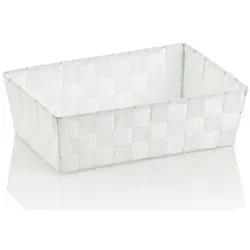 kela Aufbewahrungskorb Alvaro, geflochtener Korb, vielseitig einsetzbar weiß 20,5 cm x 8,5 cm