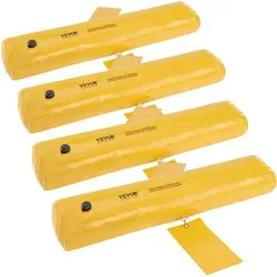 VEVOR Hochwasserbarrieren 4er-Pack: Effektiver Hochwasserschutz für Zuhause - Sicheres Zubehör: Robuste Hochwasserbarrieren aus langlebigem PVC, die bis zu 0,47 m³ Wasser aufnehmen können, ideal für effektiven Schutz gegen Überschwemmungen.