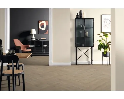 Laminat Nature Sense Turin Eiche Fischgrät 840 x 168 x 8 mm - Laminatboden im eleganten Fischgrät-Design, robust und pflegeleicht – ideal für stilvolle Wohnräume.
