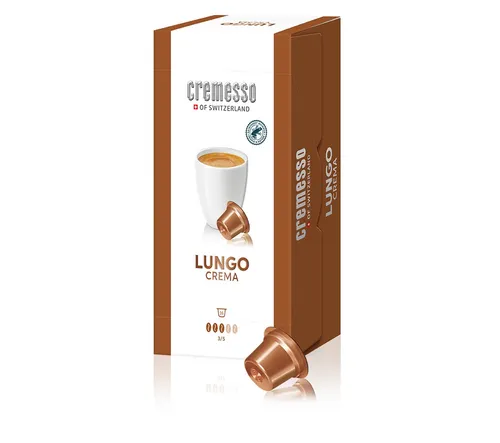 Cremesso Wiederbefüllbare Espresso-Kapsel Cremesso Crema - Kaffeefilter mit 16 aluminiumfreien Kapseln für ein mildes und ausgewogenes Geschmackserlebnis aus erlesenen Arabicas, einfach entsorgbar über den Hausmüll.