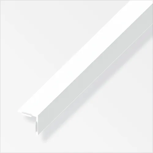 alfer Winkel 1 m, 15 x 15 mm PVC (Kunststoff) glatt weiss