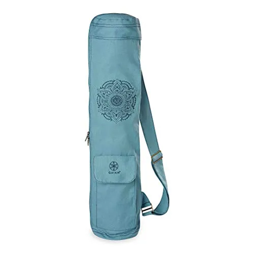 Gaiam Bestickte Cargo-Yogamatten-Tasche, Niagara, 76,2 cm L x 15,2 cm Durchmesser