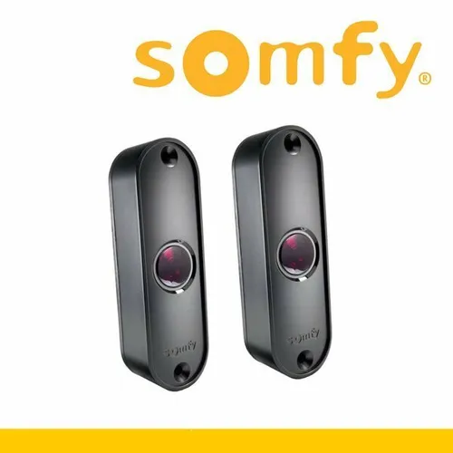 Somfy Lichtschrankenset Master Pro BiTech 1841233 - Lichtschranke für Antriebsteile, bietet zuverlässige Sicherheit und Funktionalität bei 24 V Spannung.