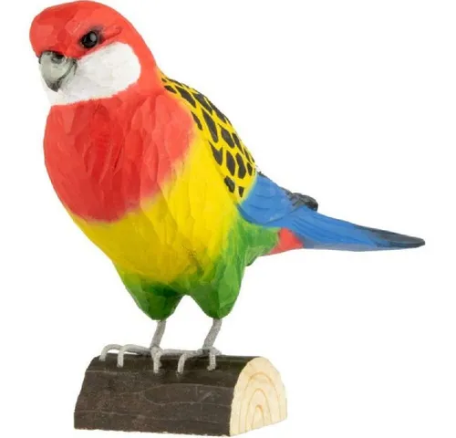 Wildlife Garden Skulptur Dekovogel Rosellasittich - Lebendige Gartendeko in Form eines Rosellasittichs. Diese kunstvoll gestaltete Skulptur bringt Farbe und Freude in Ihren Garten und zieht die Blicke auf sich.
