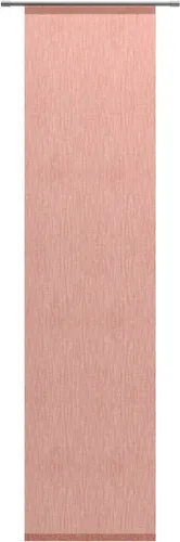 Schiebegardine NEUTEX FOR YOU "Libre-ECO", orange (koralle), 60x155cm - Maßgefertigte Schiebegardine aus 100 % recyceltem Material, ideal für flexiblen Sichtschutz und Raumteilung. Mit Paneelwagen für einfache Montage an gängigen Gardinenschienen.
