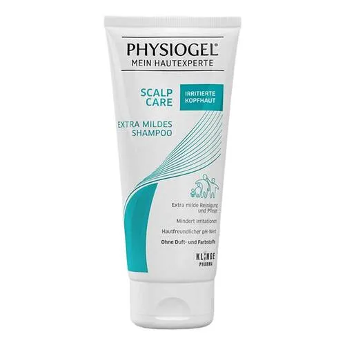 Physiogel Scalp Care extra mildes Shampoo 200 ml - Shampoos für empfindliche Kopfhaut, extra mild und ideal für die ganze Familie. Schützt vor Austrocknung und mindert Irritationen, auch für Babys geeignet.