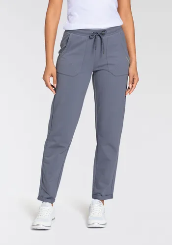 KANGAROOS Damen Jogginghose Gr. 38, grau-blau - Bequeme Trainingsbekleidung für Damen mit großen Taschen und klassischer Leibhöhe. Ideal für lässige Freizeit-Outfits und komfortables Tragen.