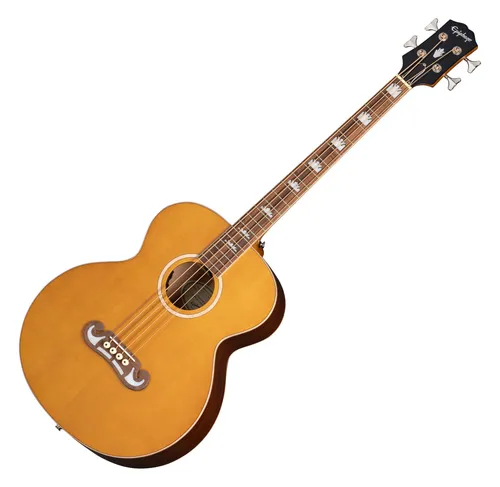 Epiphone El Capitan J-200 Studio Bass - Bässe mit massiver Sitka-Fichtendecke und hochwertiger Mahagoni-Konstruktion, ausgestattet mit Fishman Sonicore Pickup für brillanten Sound.