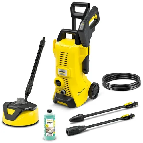 Hochdruckreiniger K 3 Power Control Home T 5 - gelb schwarz, inkl. Dreckfräser und Flächenreiniger für effektive Reinigung