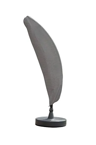 Sun Garden Easy Sun Schutzhülle - grau B055 - Sonnenschirm-Zubehör aus wetterfestem Polypropylen mit UV-Schutz 50+. Einfache Handhabung dank eingenähtem Stab und langer Schnur am Reißverschluss. Inklusive Aufbewahrungstasche.
