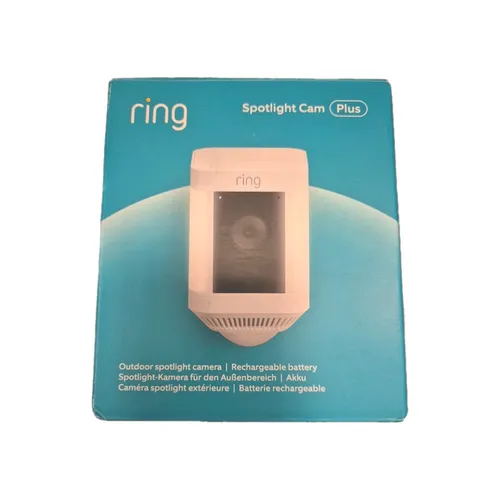 Ring Spotlight Cam Plus (1920 x 1080 Pixels) - Hochauflösende Netzwerkkamera mit Bewegungsmelder, ideal für Sicherheit und Überwachung zuhause