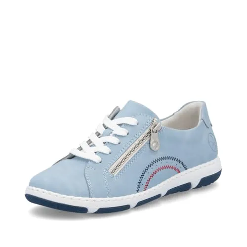 Rieker Damen Low-Top Sneaker 42424 – Bequeme Halbschuhe für jede Gelegenheit - Stylische Low-Top Sneaker für Damen mit herausnehmbarer Einlage. Ideal für Freizeit und Alltag, bieten sie hohen Tragekomfort und eine praktische Reißverschlussöffnung.