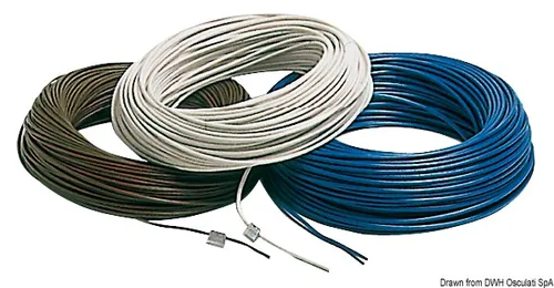 Kupfer Kabel schwarz 2.5 mm² 100 m Osculati 14.150.25NE
