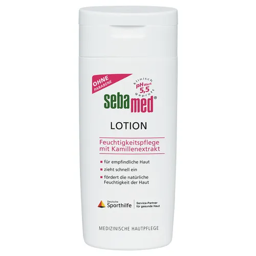 Sebamed Lotion für empfindliche Haut - Ganzkörperpflege mit pH 5,5 für gesunde Haut. Die feuchtigkeitsspendende Lotion zieht schnell ein und enthält Kamillenextrakt für glatte, geschmeidige Haut.