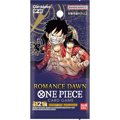 One Piece Card Game Romance Dawn Booster Box OP01 - Booster-Box für das beliebte One Piece TCG mit 144 Karten, ideal für Sammler und Spieler, hergestellt in Japan.