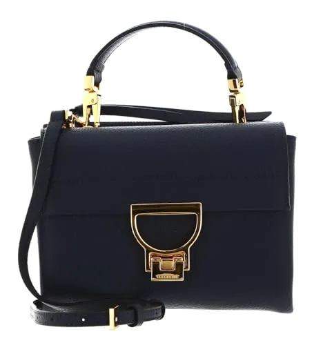 Coccinelle Arlettis Handbag Midnight Blue - Umhängetaschen, stilvolle Grainy Leather Umhängetasche mit vielseitigen Tragemöglichkeiten und modernem Design für jeden Anlass.
