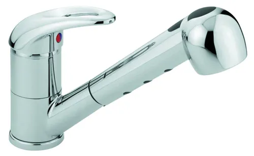 Emmevi Küchenarmatur Alexa chrom - Elegante Küchenarmatur in Chrom, modernes Design mit drehbarem Auslauf für optimale Flexibilität in der Küche.