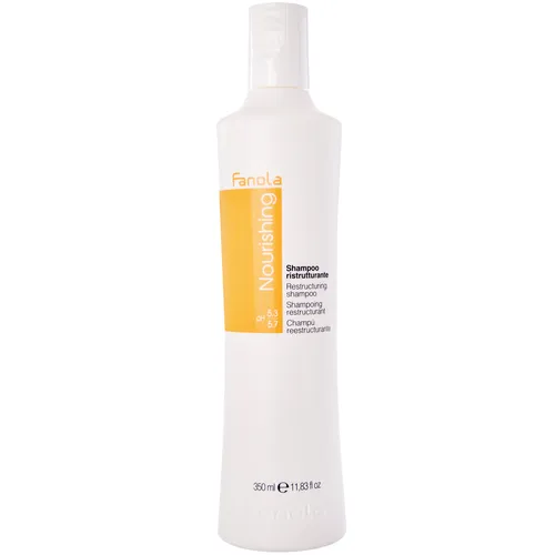 Fanola Nourishing Restructuring Shampoo 350 ml - Feuchtigkeitsspendendes Shampoo für trockenes und geschädigtes Haar, angereichert mit Milchproteinen für intensive Pflege und Geschmeidigkeit.