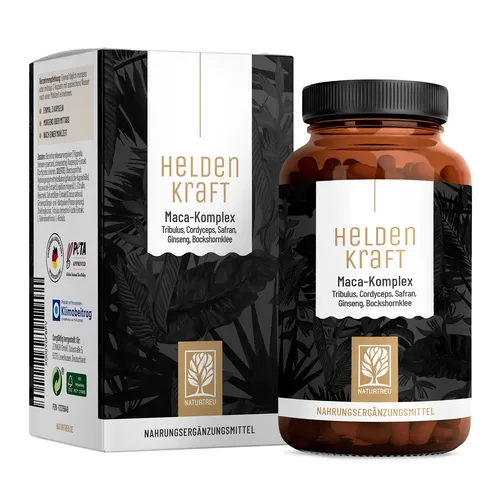 Heldenkraft Maca-Komplex mit Tribulus 90 St - Arzneimittel zur Unterstützung der Vitalität, enthält natürliche Inhaltsstoffe für mehr Energie und Leistungsfähigkeit.