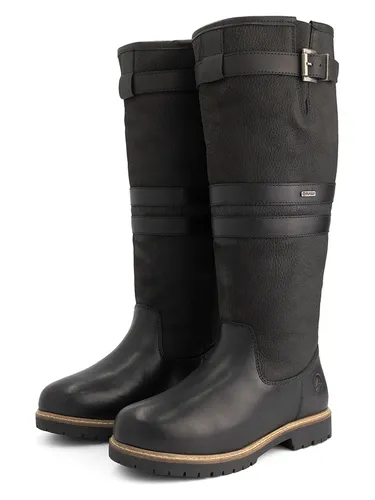 TRAVELIN' Leder-Stiefel "Frederikstad" in Schwarz, Größe 39 - Robuste Leder-Stiefel ohne Verschluss, mit warmer Fütterung und rutschhemmender Sohle für sicheren Halt und Komfort im Alltag.