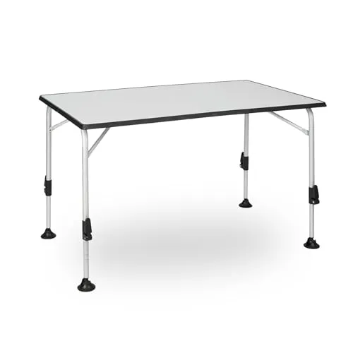 Berger Ivalo 2 Campingtisch 115 x 70 cm - Camping-Möbel, wetterfester Aluminiumtisch mit großzügiger Fläche für gesellige Abende im Freien.