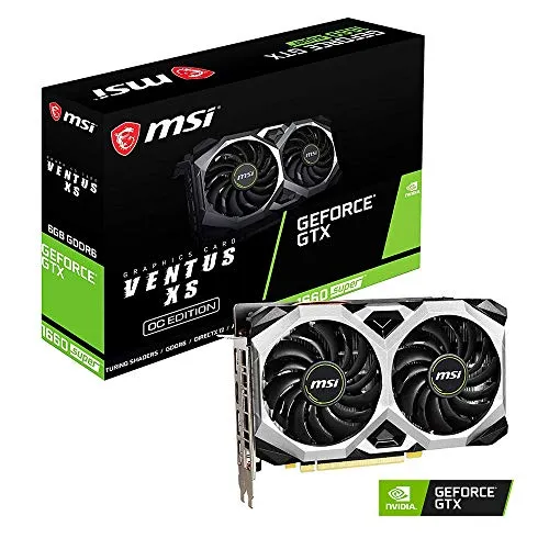 MSI Gaming GeForce GTX 1660 Super - 6 GB GDDR6 Grafikkarte, DirectX 12 kompatibel und VR Ready für beeindruckendes Gaming-Erlebnis