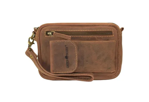 Greenburry Vintage Handgelenktasche aus Leder - Trend 1732-25 - Herren Tragetasche aus hochwertigem Leder, stilvoll und langlebig, perfekt für den Alltag oder besondere Anlässe.