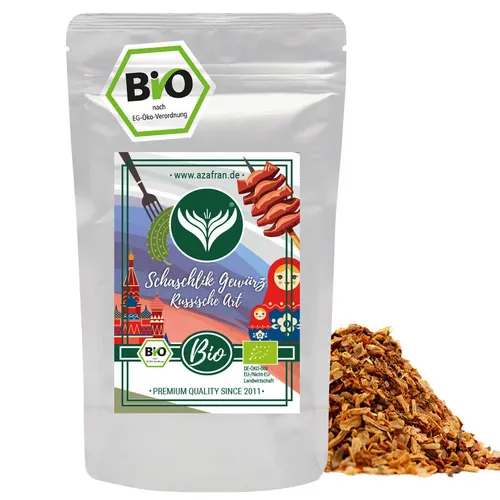 BIO Schaschlik Gewürzzubereitung Gewürz, perfekt für Grillen & BBQ 250g