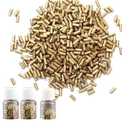 Feuerstein Clipper,500 Stück Feuerstein Feuerzeug,Universal Ersatz Flint,Starker Funke,für Zippo,Clipper,Imco,Benzin Feuerzeug Zubehör Set für Den Meisten Feuerzeugen (Gold)