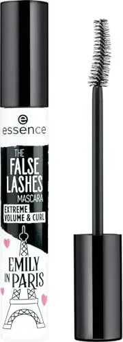 essence THE FALSE LASHES MASCARA EXTREME VOLUME & CURL - Schwarz - Volumengebende Mascara mit Curl-Faserbürste für überwältigenden Schwung und intensiven Augenaufschlag. Vegan und ohne Mikroplastik – ideal für einen fesselnden Look!
