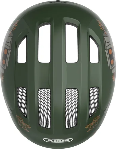 Abus Smiley 3.0 Kinder-Helm green robo M (50-55 cm) - Fahrradhelme für Kinder, sicher und stylish mit optimaler Belüftung und kindgerechtem Design.