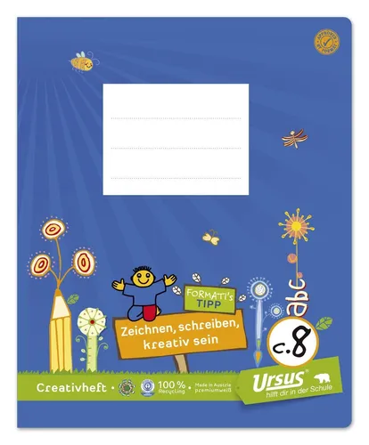 Creativheft C.8 Quart 20 Blatt 100g/qm glatt