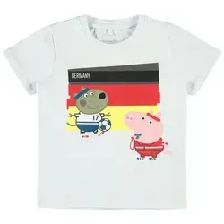 Name It T-Shirt T-Shirt mit Peppa Pig und Fussball Motiv mit lizensiertem Print weiß 110