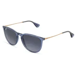 Ray-Ban RB 4171 ERIKA Damen-Sonnenbrille Vollrand Panto Kunststoff-Gestell, blau