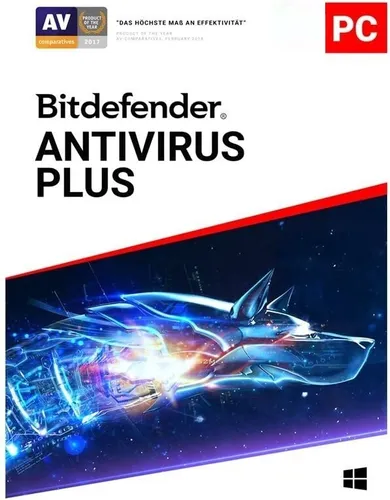 Bitdefender Antivirus Plus 2023 - Sichere Internetnutzung für 1 PC, 1 Jahr Laufzeit, einfache Aktivierung per E-Mail und umfassender Schutz gegen Malware und Bedrohungen.