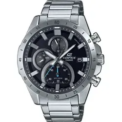CASIO EDIFICE Herrenuhr EFR-571D-1AVUEF - Sportlicher Chronograph in Silber/Schwarz - Chronographen mit 10 BAR Wasserdichtigkeit, ideal für Sport und Alltag. Das dynamische Design und fluoreszierende Zeiger sorgen für optimale Ablesbarkeit unter allen Bedingungen.
