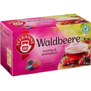 Teekanne Tee Waldbeere, Früchtetee, 50 g, 20 Beutel