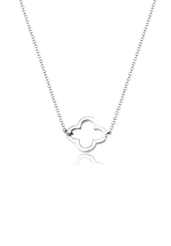 Elli Halskette Damen Kleeblatt Filigran Glücksbringer in 925 Sterling Silber