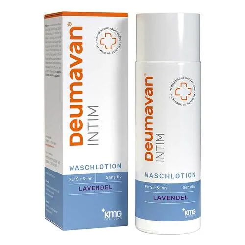 DEUMAVAN Intim Waschlotion Lavendel 200 ml - Sanfte Intim Waschlotion mit Lavendelduft, speziell für die tägliche Pflege entwickelt. Ideal für ein frisches Gefühl und angenehme Hautverträglichkeit.
