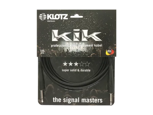KLOTZ Kik Pro Instrumentenkabel Schwarz - 4,5m