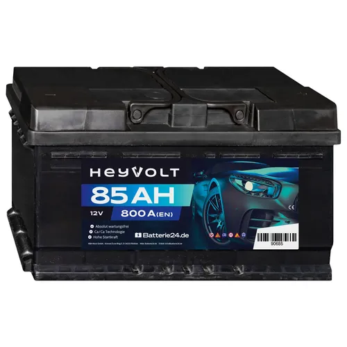 HeyVolt 85Ah 12V 800A Start Autobatterie ersetzt 75Ah 77Ah 80Ah 580406074