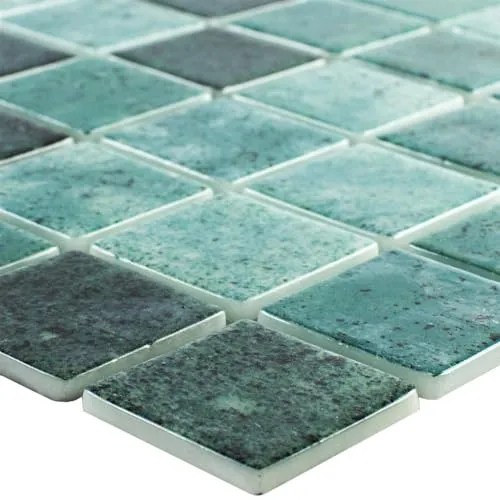 Mosaikfliesen Glasmosaik Mosaik Matte Glas Pool Baltic Grün Schwimmbecken Dusche