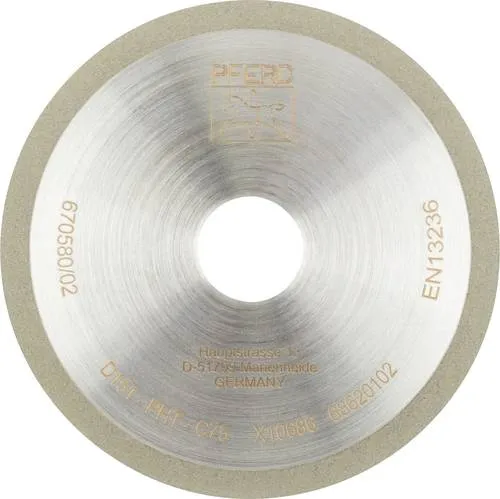 PFERD Diamant-Trennscheibe 1A1R 100x1,0x20,0mm PHT D151 - Effizienter Trockenschliff - Diamant-Trennscheibe für Trockenschliff, ideal für Hartmetall- und HSS-Werkzeuge. Mit Phenolharzbindung für kühlen Schliff ohne Kühlmittel, perfekt für präzise Schleifarbeiten.