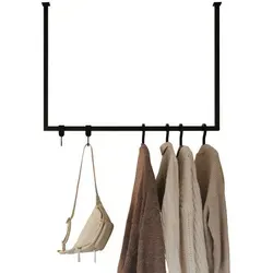 Metallbude Kleiderstange RUBI – Stabile Garderobenstange für Jacken und Kleidung - Stabile Kleiderstange RUBI in Schwarz (100 cm x 60 cm) für ordentliche Aufbewahrung. Inkl. Montagematerial, pflegeleicht und ideal für jeden Raum.