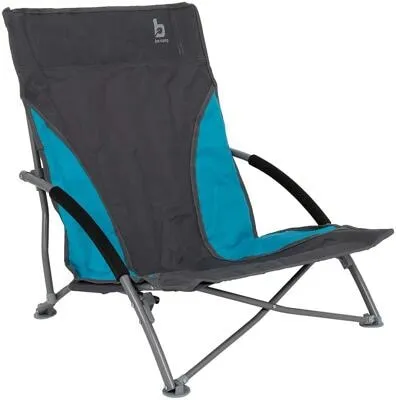 Bo-Camp Compact Strandstuhl, blau - Camping-Möbel mit robustem 600D-Polyester und stabilem Stahlrahmen, ideal für entspannte Tage am Strand oder im Garten.