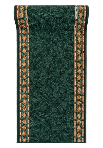 Mazovia Läufer Läufer Teppichläufer - Flurläufer für Vorzimmer Küche - Grün, 67 x 100 cm, Kurzflor, Rutschfest, Meterware